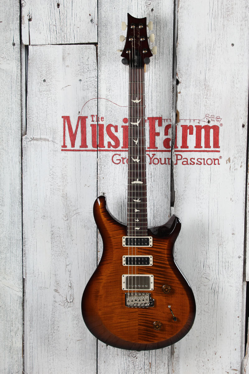 PRS 2025 S2 Studio Electric Guitar Black Amber Finish with Gig Bag