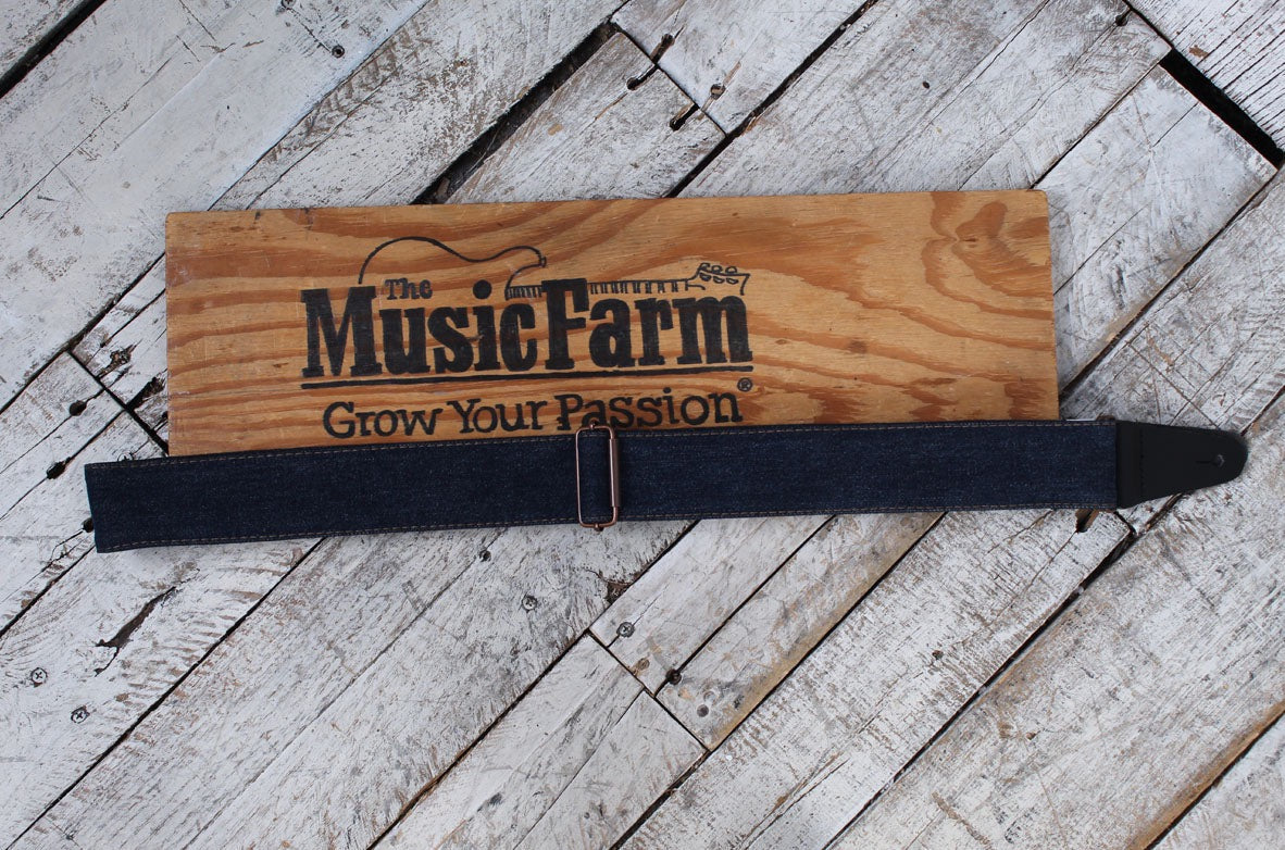 Fender x Wrangler Riveted Denim Guitar Strap Indigo Secondary image