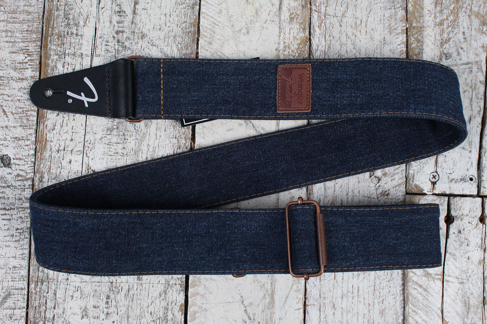 Fender x Wrangler Riveted Denim Guitar Strap Indigo Main image