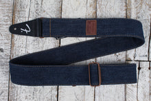 Load image into Gallery viewer, Fender x Wrangler Riveted Denim Guitar Strap Indigo