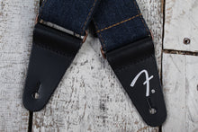 Load image into Gallery viewer, Fender x Wrangler Riveted Denim Guitar Strap Indigo