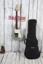 Peavey Rockmaster Electric Guitar Silver Sparkle with Gig Bag