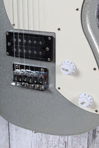 Peavey Rockmaster Electric Guitar Silver Sparkle with Gig Bag