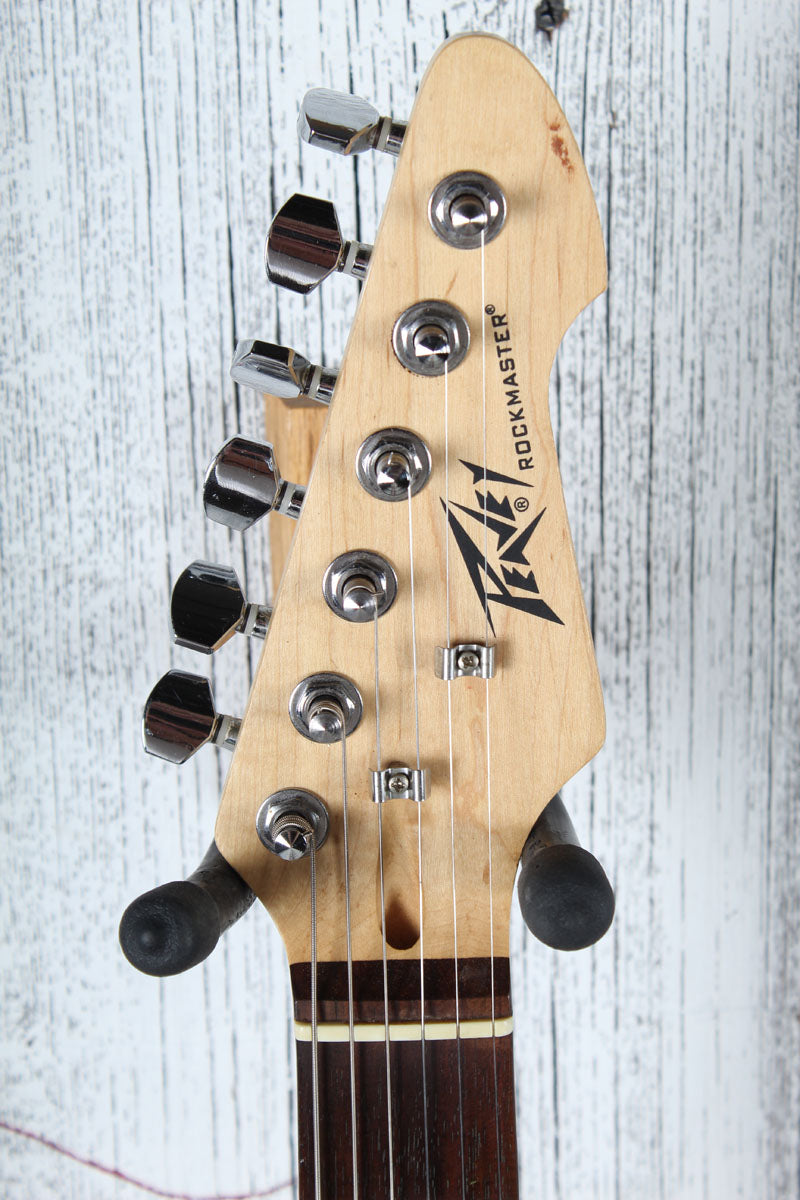 Peavey Rockmaster Electric Guitar Silver Sparkle with Gig Bag