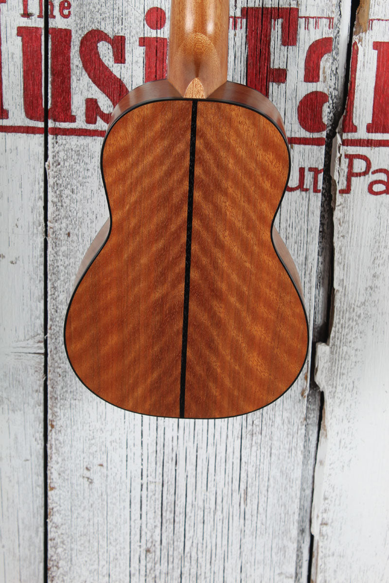 Kala KA-SEM Exotic Mahogany Soprano Ukulele All Mahogany Uke Natural Finish