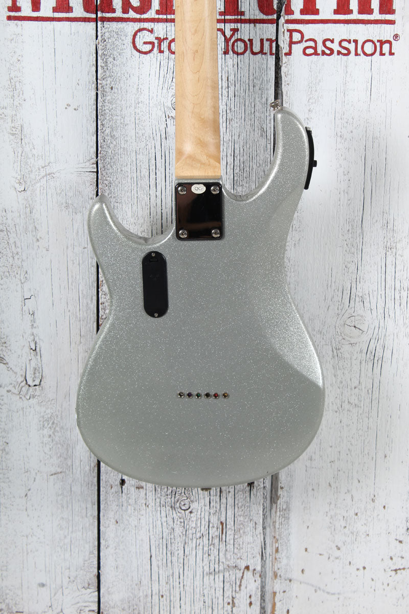Peavey Rockmaster Electric Guitar Silver Sparkle with Gig Bag