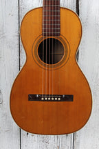 Thompson Vintage Parlor Acoustic Guitar with Custom Wood Case