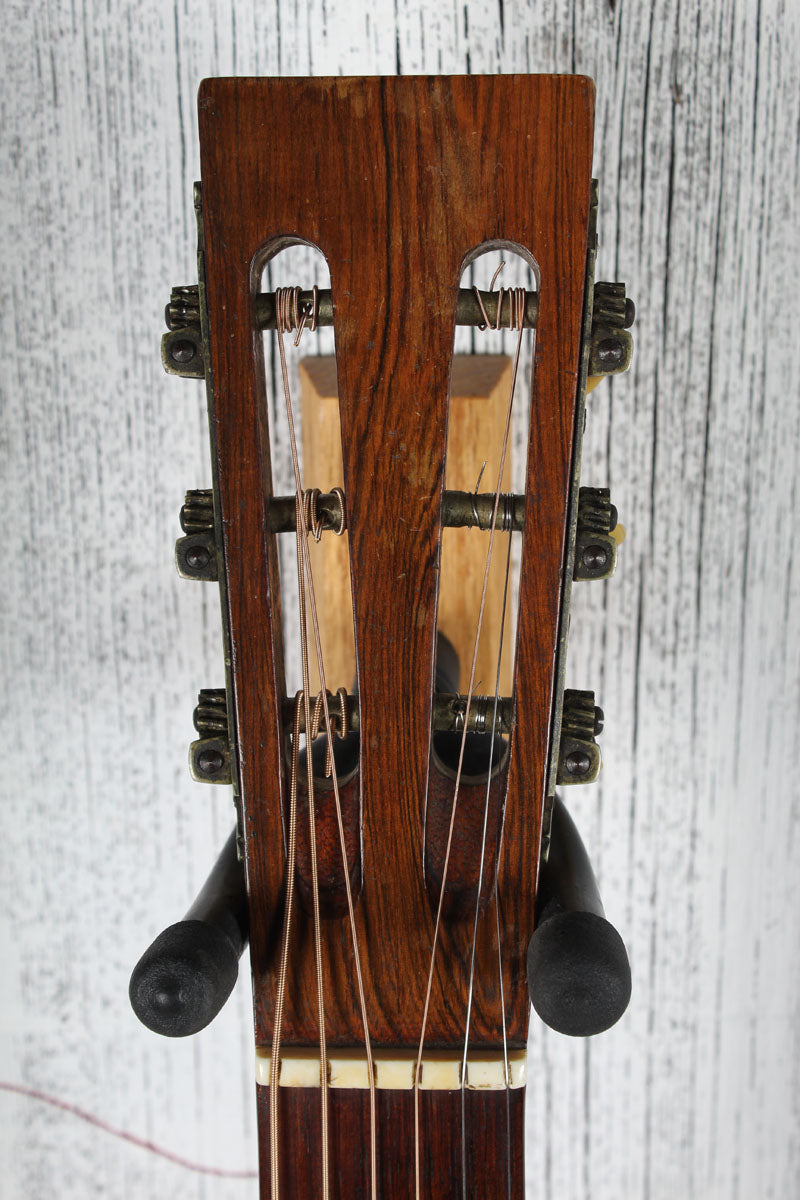 Thompson Vintage Parlor Acoustic Guitar with Custom Wood Case