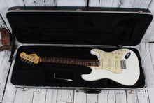 Load image into Gallery viewer, Squier Stratocaster Electric Guitar White Finish with Hardshell Case