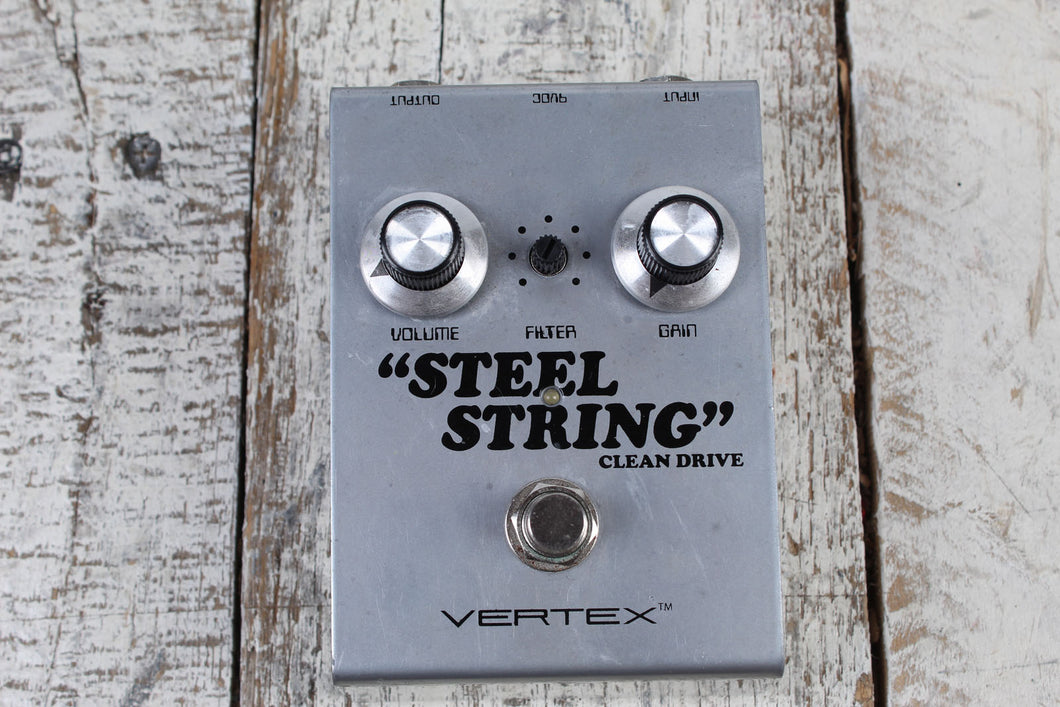 Vertex Steel String Clean Drive Electric Guitar Overdrive Effects Pedal
