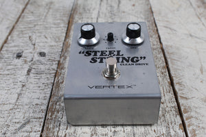 Vertex Steel String Clean Drive Electric Guitar Overdrive Effects Pedal