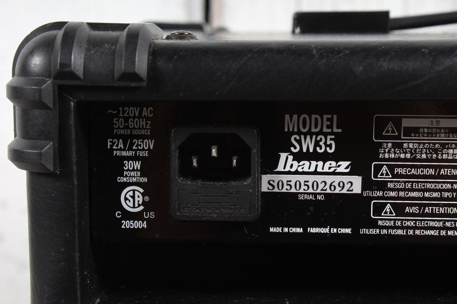 Ibanez SW35 SoundWave Bass Amplifier 35 Watt Electric Bass Guitar Combo Amp