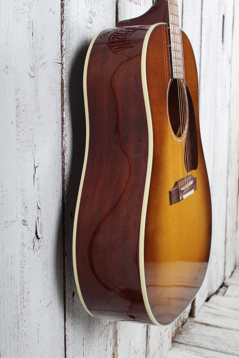 Gibson J-45 Standard Acoustic Electric Guitar Honeyburst with Hardshell Case