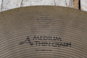 Zildjian Avedis A Medium Thin Crash Cymbal 16 Inch Medium Thin Crash Drum Cymbal