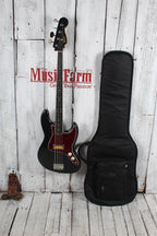 Fender 2026 Limited Edition Gold Foil Jazz Bass Guitar Black Sparkle w Gig Bag