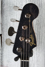 Fender 2026 Limited Edition Gold Foil Jazz Bass Guitar Black Sparkle w Gig Bag