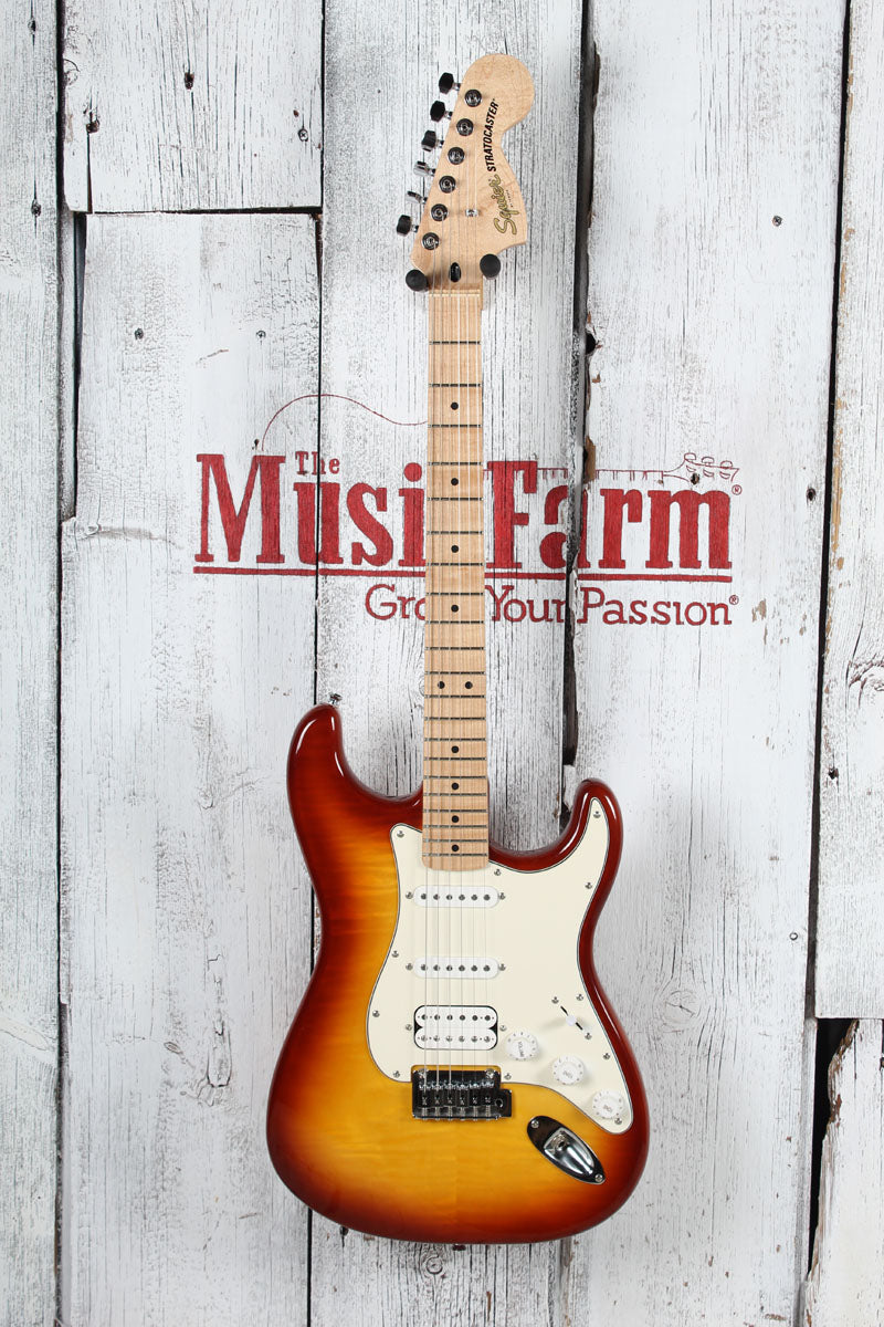 Squier 2021 Affinity Series Stratocaster FMT HSS Electric Guitar Sienna Sunburst