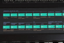 Load image into Gallery viewer, Yamaha Vintage 1980s DX7 Digital Synthesizer 61 Key Keyboard w Case &amp; Cartridges