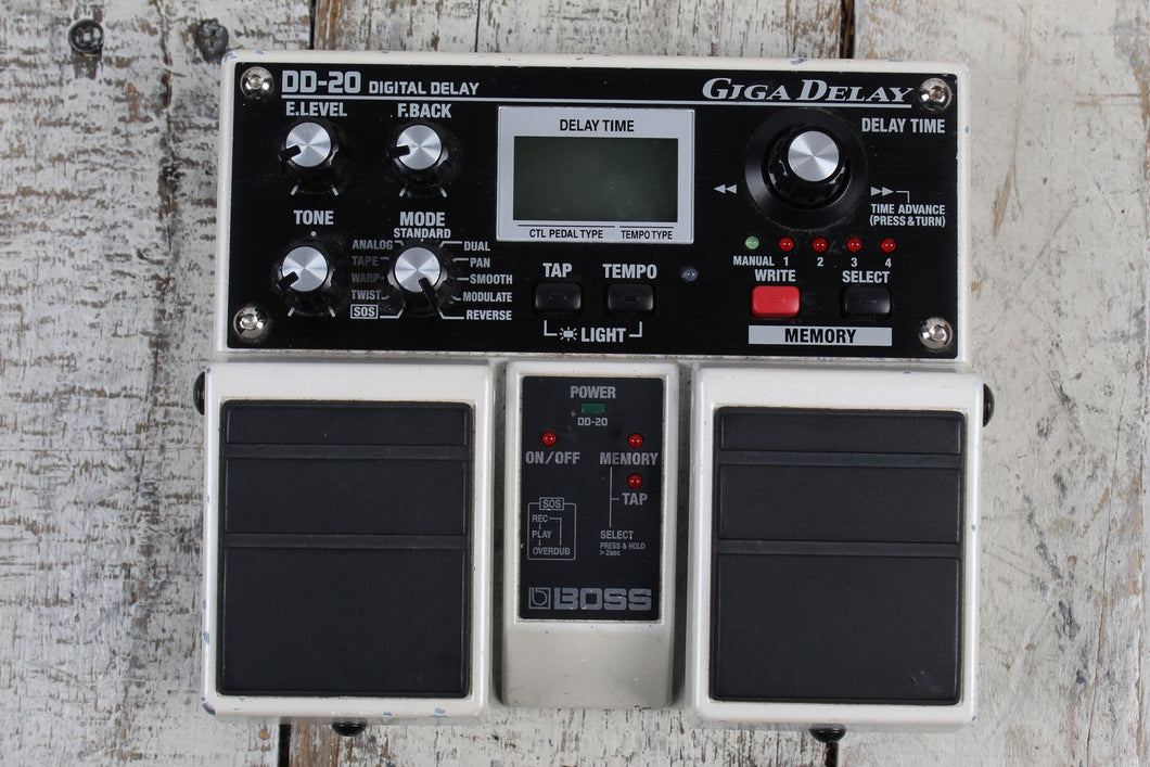 Boss DD-20 Giga Delay Pedal Digital Delay Electric Guitar Delay Effects Pedal