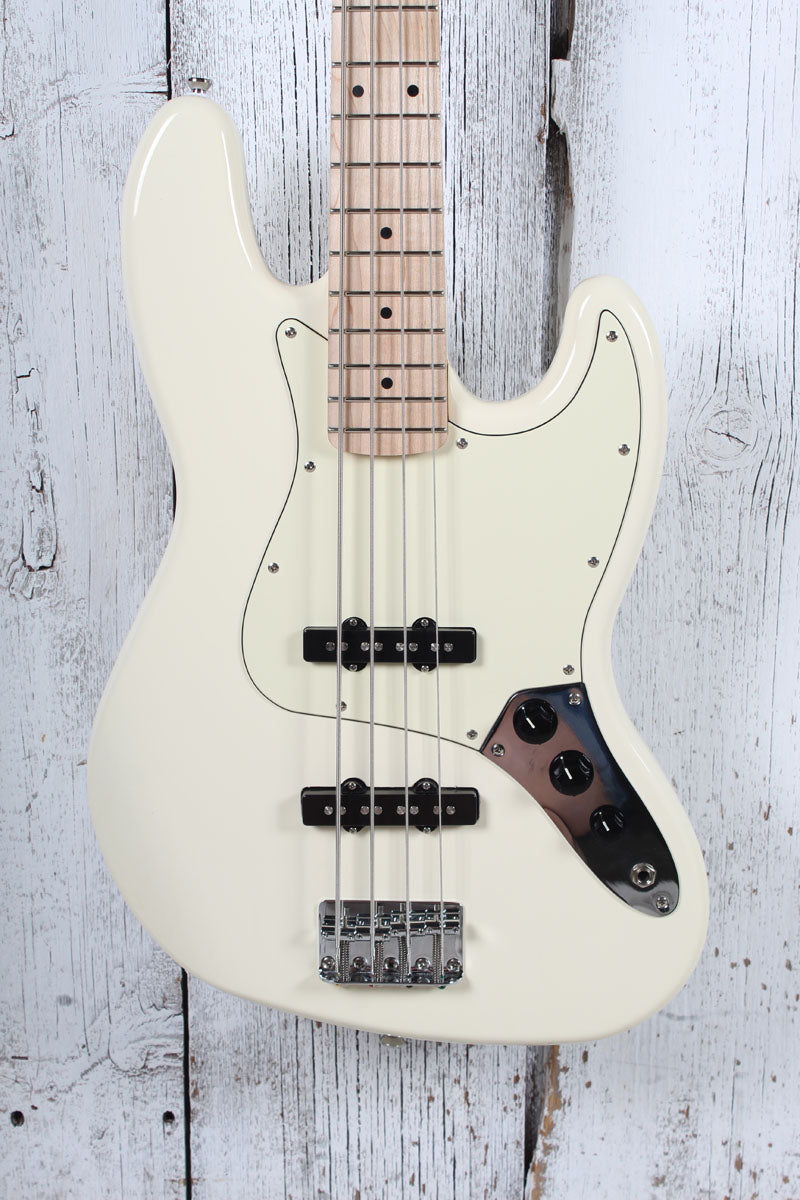 Squier 2025 Affinity Series Jazz Bass Electric Bass Guitar Olympic White Main image