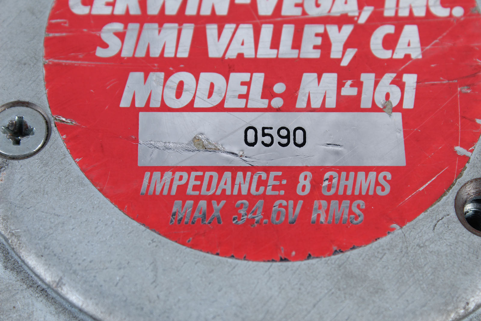 Cerwin-Vega M-161 Genuine Factory Diaphragm High Quality Replacement Diaphragm