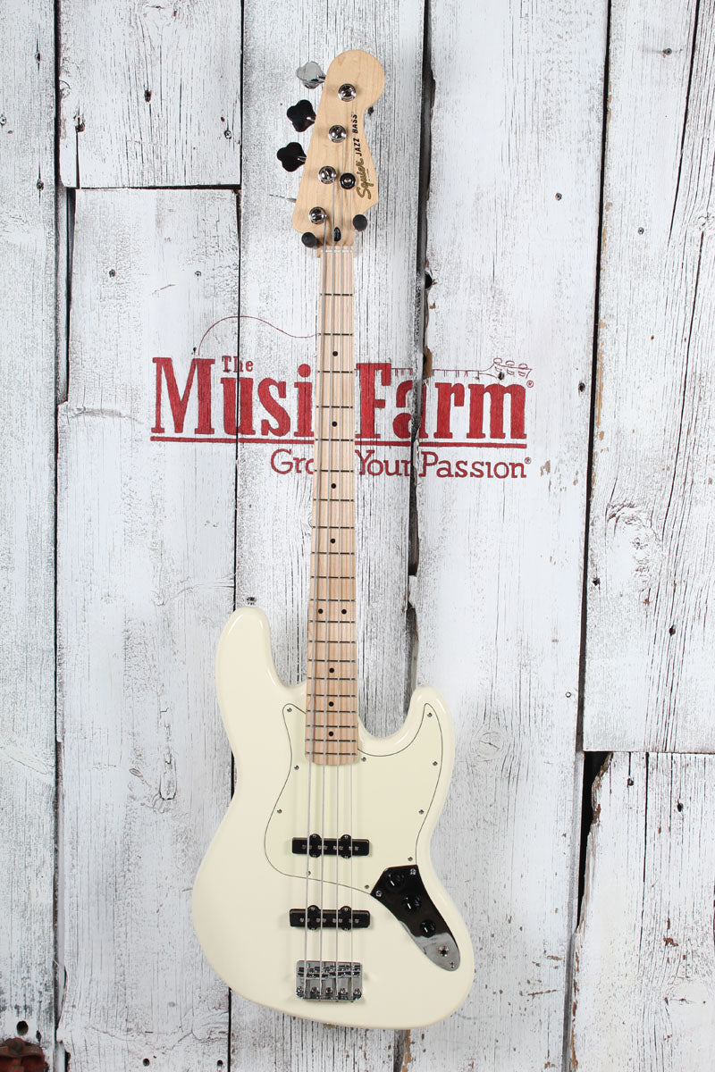 Squier 2025 Affinity Series Jazz Bass Electric Bass Guitar Olympic White