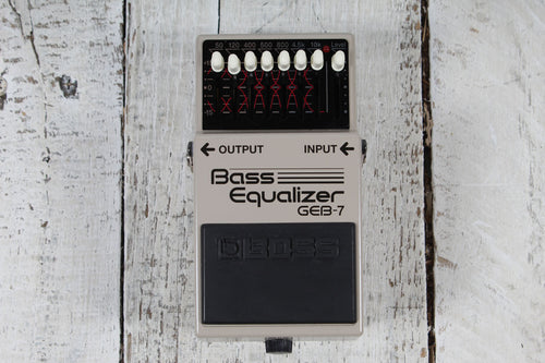 Boss GEB-7 Bass EQ Pedal Electric Bass Guitar Effects Pedal