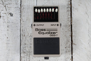 Boss GEB-7 Bass EQ Pedal Electric Bass Guitar Effects Pedal