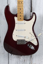 Fender 2002 Standard Stratocaster Electric Guitar MIM Midnight Wine Finish