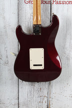Fender 2002 Standard Stratocaster Electric Guitar MIM Midnight Wine Finish