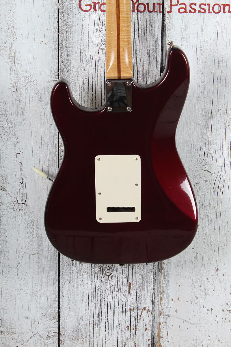Fender 2002 Standard Stratocaster Electric Guitar MIM Midnight Wine Finish
