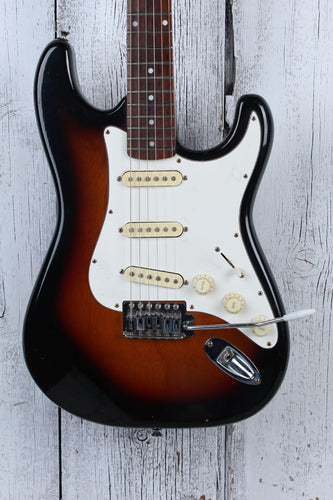 Kramer 1908s Strat Style Electric Guitar SSS Made in Japan Sunburst Finish