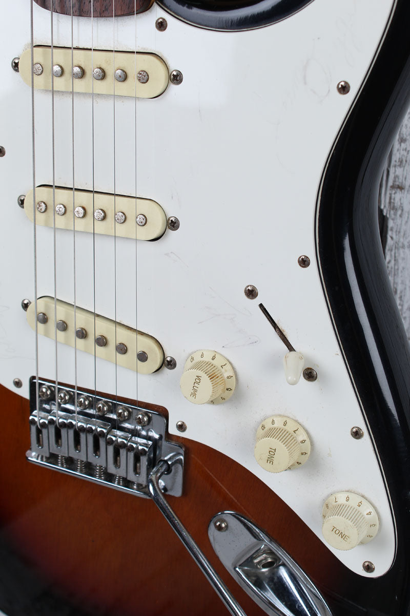 Kramer 1908s Strat Style Electric Guitar SSS Made in Japan Sunburst Finish