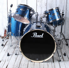 Load image into Gallery viewer, Pearl Export Series Drum Kit 5 Piece Drum Shell Kit Metallic Blue Sparkle