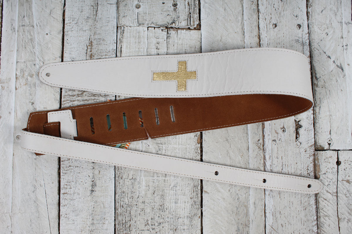 Henry Heller HPCOC-01  2.5 Inch Wide Bone Glove Guitar Strap