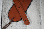 Martin 18A0028 Premium Rolled Leather Guitar Strap Brown