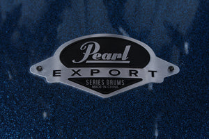 Pearl Export Series Drum Kit 5 Piece Drum Shell Kit Metallic Blue Sparkle