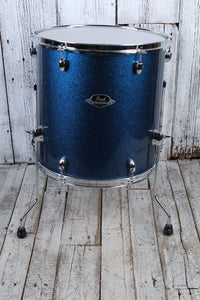 Pearl Export Series Drum Kit 5 Piece Drum Shell Kit Metallic Blue Sparkle