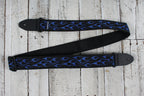 Dunlop D38-11 Classic Guitar Strap Blue Flame