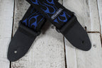 Dunlop D38-11 Classic Guitar Strap Blue Flame