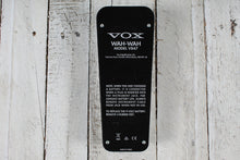 Load image into Gallery viewer, Vox V847A Classic Reissue Wah Pedal Electric Guitar Wah Wah Effects Pedal