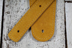 Henry Heller HBS25-HNYTIG 2.5 Inch Capri Suede Guitar Strap Brown with Tiger Embroidery