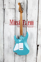 Charvel 2022 Pro Mod DK24 HH 2PT CM Electric Guitar Caramelized Maple Blue Frost