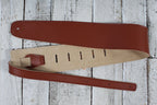 Henry Heller HCAP35-BRN 3.5 Inch Capri Leather Guitar Strap