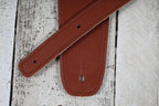 Henry Heller HCAP35-BRN 3.5 Inch Capri Leather Guitar Strap