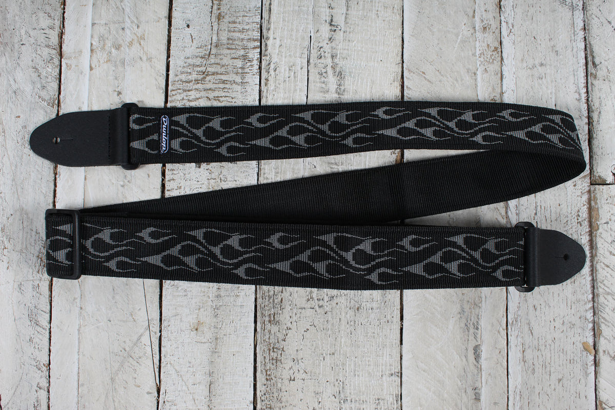 Dunlop D38-11 Classic Guitar Strap Flambe Gray