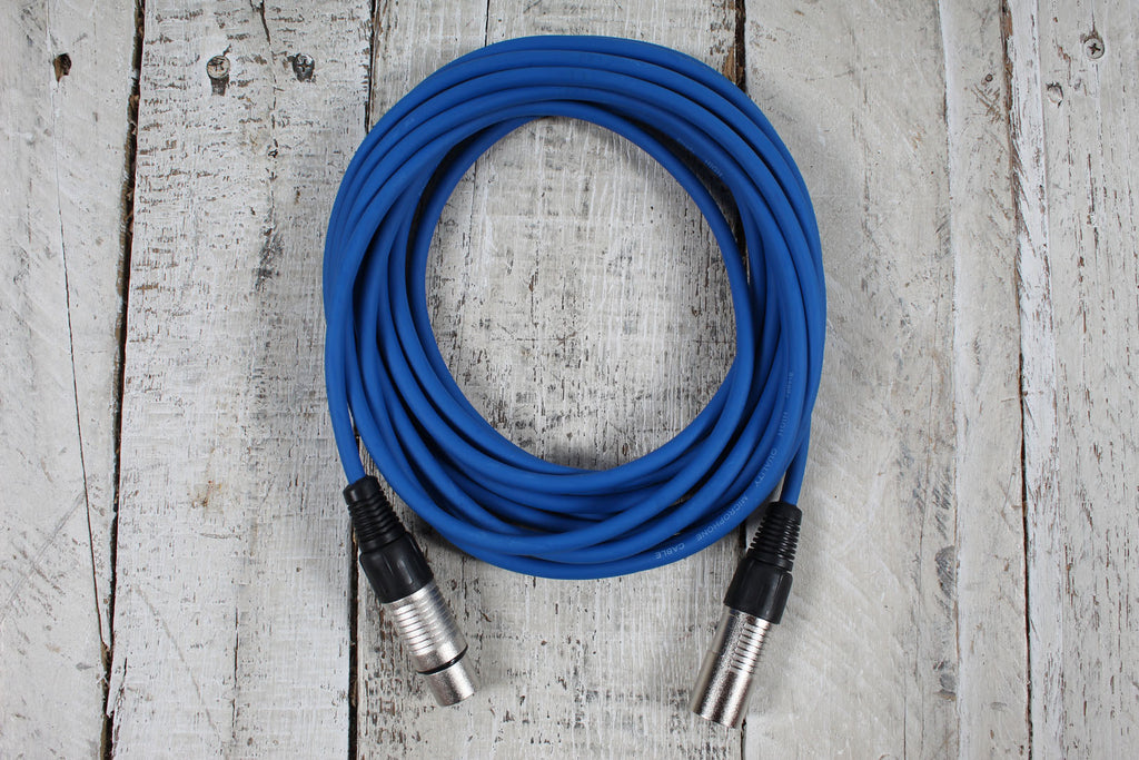 Stagg SMC6 CBL  20 Foot Microphone Cable Blue