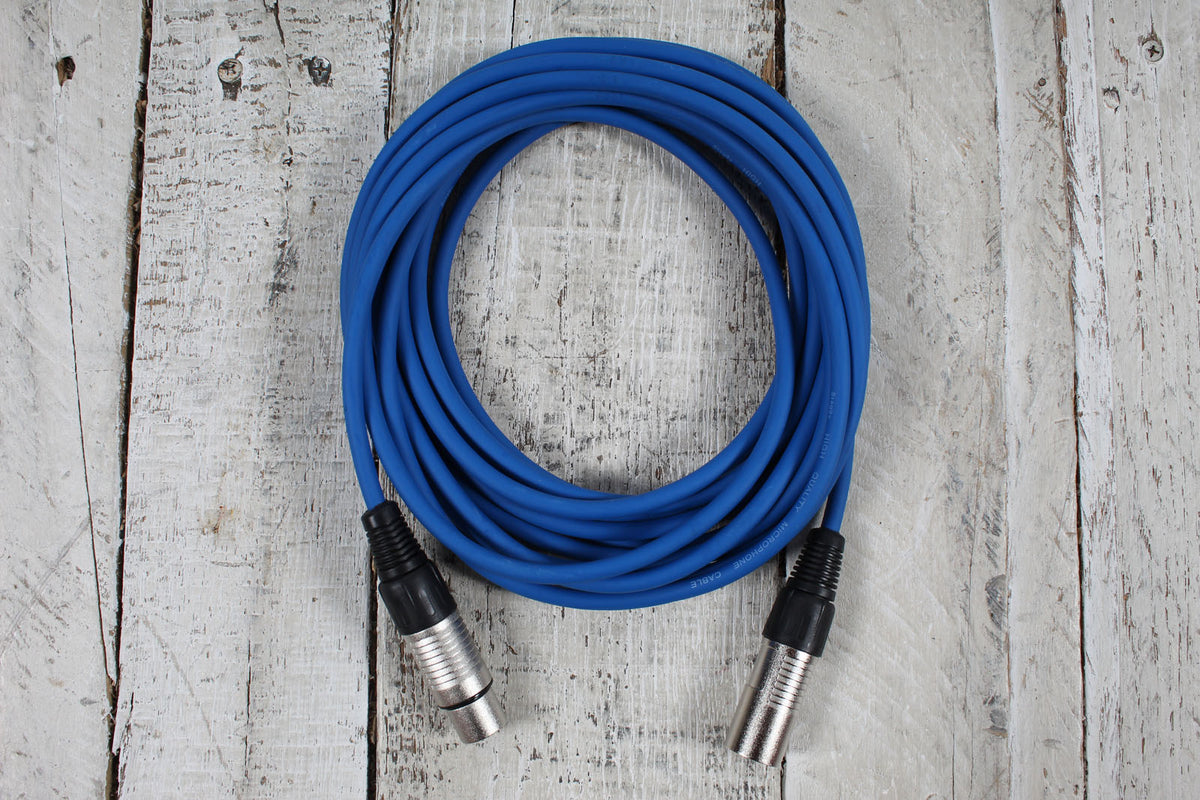 Stagg SMC6 CBL  20 Foot Microphone Cable Blue
