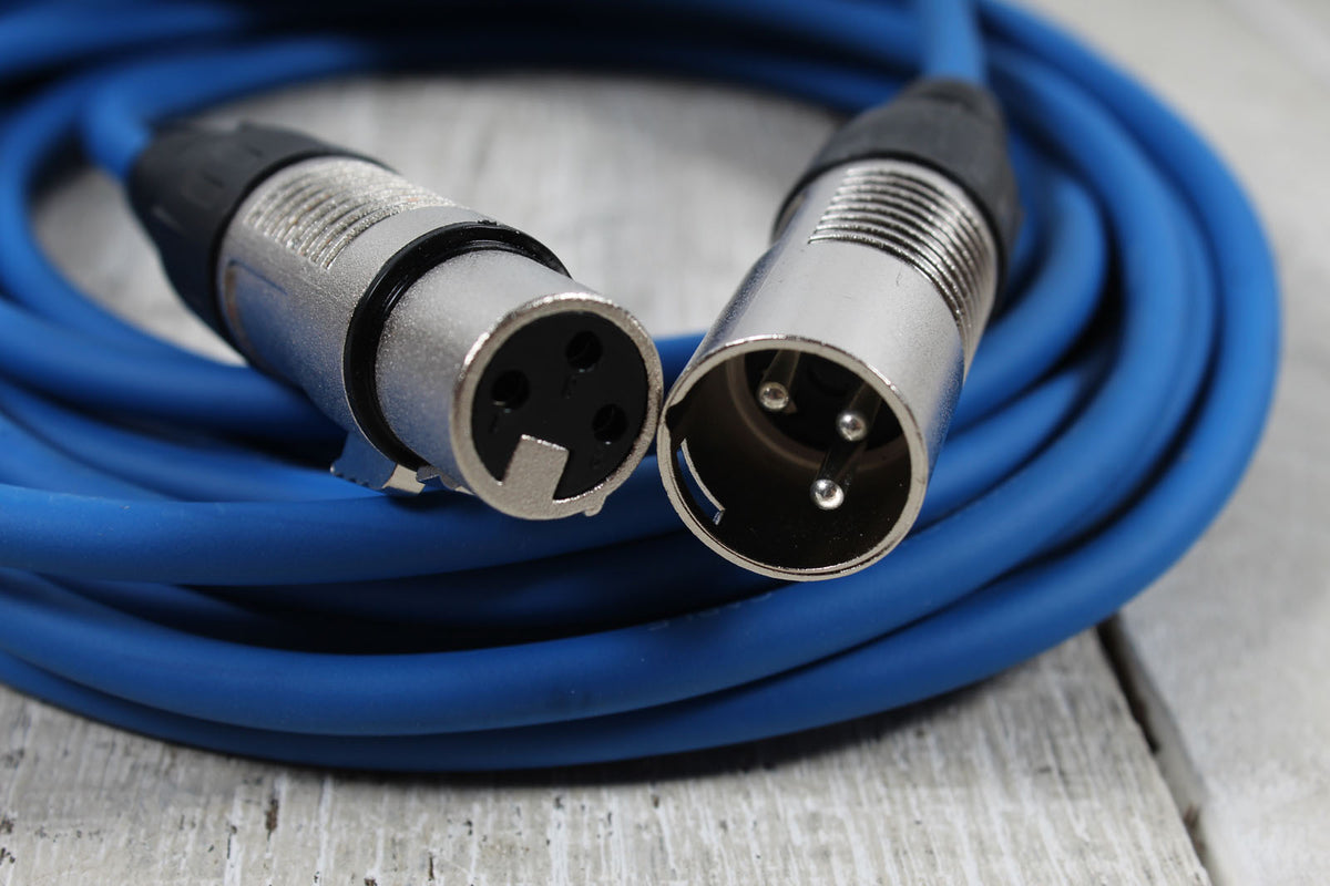 Stagg SMC6 CBL  20 Foot Microphone Cable Blue