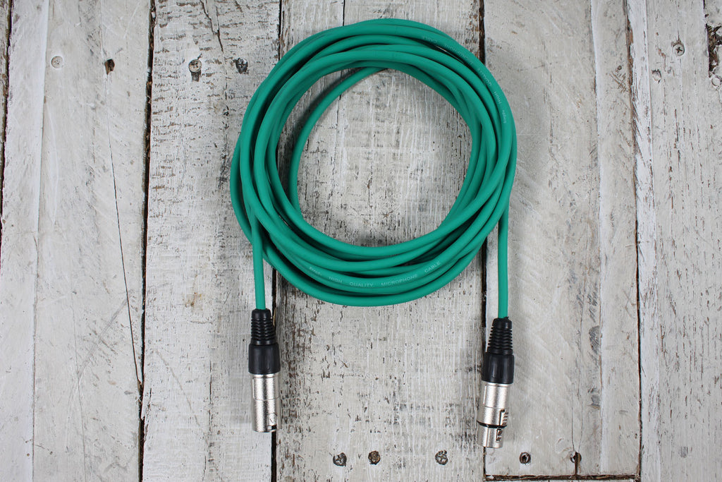 Stagg SMC6 CGR  20 Foot Microphone Cable Green